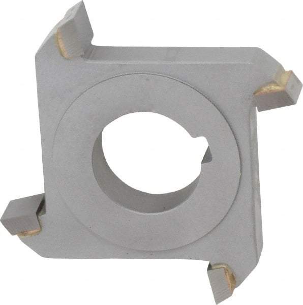 Made in USA - 3" Diam x 1/2" Width of Cut, 4 Teeth, Carbide Tipped Side Milling Cutter - Straight Teeth, Uncoated - Americas Industrial Supply