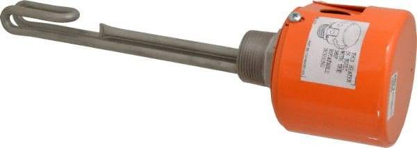 Value Collection - 1 Element, 9.06" Immersion Length, Standard Housing, Stainless Steel Pipe Plug Immersion Heater - 1 Phase, 240 Volt, 1,500 Watt, 68 Watts/Sq In, Stainless Steel Plug - Americas Industrial Supply