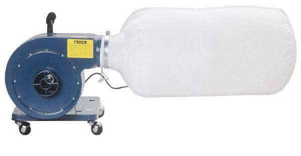 Enco - 110 Volt Portable Dust Collector - 4" Connection Diam, 750 CFM Air Flow - Americas Industrial Supply