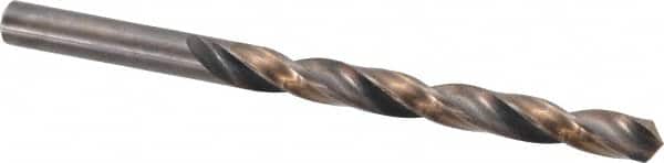 Michigan Drill - Letter K 118° High Speed Steel Jobber Drill - Oxide/Gold Finish, Right Hand Cut, Spiral Flute, Straight Shank, 4-1/4" OAL, Split Point - Americas Industrial Supply