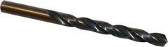 Michigan Drill - 3/8" 118° High Speed Steel Jobber Drill - Oxide/Gold Finish, Right Hand Cut, Spiral Flute, Straight Shank, 5" OAL, Split Point - Americas Industrial Supply