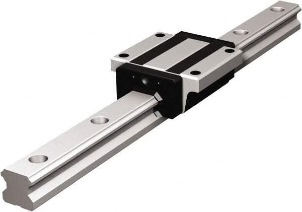 THK - 280mm OAL x 15mm Overall Width x 15mm Overall Height 4 Way HSR Rail - 60mm Between Holes, 4-1/2 x 7-1/2 x 5.3mm Hole Size - Americas Industrial Supply