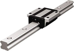 THK - 2,520mm OAL x 34mm Overall Width x 29mm Overall Height 4 Way HSR Rail - 80mm Between Holes, 9 x 14 x 12mm Hole Size - Americas Industrial Supply