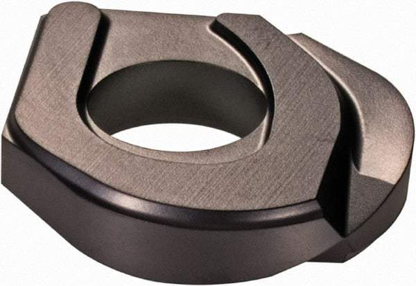 Iscar - HCRD.75 QF Grade IC908 Carbide Milling Insert - TiAlN Finish, 0.183" Thick, 3/4" Inscribed Circle, 3/8" Corner Radius - Americas Industrial Supply