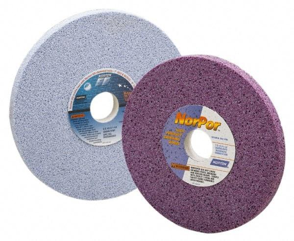 Norton - 12" Diam x 3" Hole x 1" Thick, H Hardness, 60 Grit Surface Grinding Wheel - Ceramic, Type 1, Medium Grade, 2,710 Max RPM, Vitrified Bond, No Recess - Americas Industrial Supply