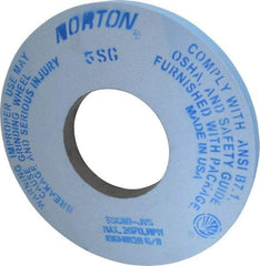 Norton - 12" Diam x 5" Hole x 1" Thick, J Hardness, 80 Grit Surface Grinding Wheel - Ceramic, Type 1, Medium Grade, 2,070 Max RPM, Vitrified Bond, No Recess - Americas Industrial Supply