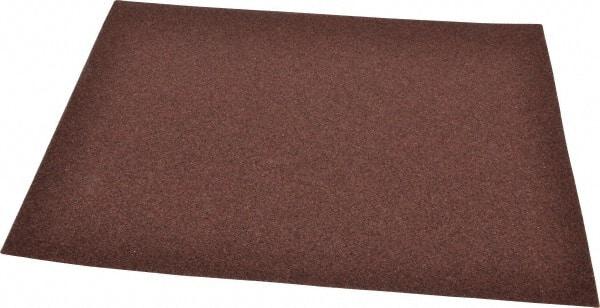 Norton - 50 Grit, Aluminum Oxide Sanding Sheet - 11" Long x 9" Wide, Coarse Grade, J Weighted Cloth Backing - Americas Industrial Supply
