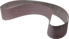 3M - 3" Wide x 48" OAL, 80 Grit, Aluminum Oxide Abrasive Belt - Aluminum Oxide, Medium, Coated, X Weighted Cloth Backing, Series 341D - Americas Industrial Supply