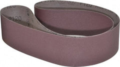 3M - 3" Wide x 60" OAL, 120 Grit, Aluminum Oxide Abrasive Belt - Aluminum Oxide, Fine, Coated, X Weighted Cloth Backing, Series 241D - Americas Industrial Supply