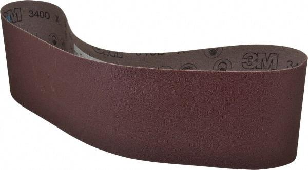3M - 6" Wide x 48" OAL, 50 Grit, Aluminum Oxide Abrasive Belt - Aluminum Oxide, Coarse, Coated, X Weighted Cloth Backing, Series 340D - Americas Industrial Supply