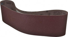 3M - 6" Wide x 48" OAL, 50 Grit, Aluminum Oxide Abrasive Belt - Aluminum Oxide, Coarse, Coated, X Weighted Cloth Backing, Series 340D - Americas Industrial Supply