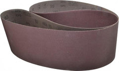 3M - 6" Wide x 79" OAL, 80 Grit, Aluminum Oxide Abrasive Belt - Aluminum Oxide, Medium, Coated, X Weighted Cloth Backing, Series 341D - Americas Industrial Supply