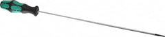 Wera - 298mm OAL Standard Slotted Screwdriver - Round Shank, Ergonomic Handle - Americas Industrial Supply