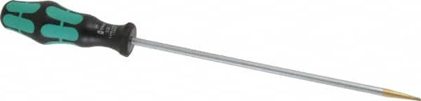 Wera - 298mm OAL Standard Slotted Screwdriver - Round Shank, Ergonomic Handle - Americas Industrial Supply