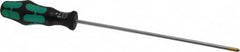 Wera - #1, 11-5/8" OAL, Standard Phillips Screwdriver - 8" Blade Length, Round Shank, Ergonomic Handle - Americas Industrial Supply
