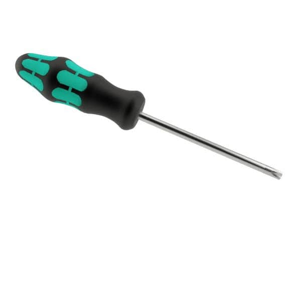 Wera - T25 Torx Driver - 4" Blade Length, 8-3/16" OAL, Ergonomic Handle - Americas Industrial Supply