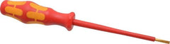 Wera - 181mm OAL Standard Slotted Screwdriver - Round Shank, Ergonomic Handle - Americas Industrial Supply