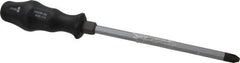 Wera - #4, 12-3/8" OAL, Demolition Phillips Screwdriver - 8" Blade Length, Hexagon Shank, Ergonomic Handle - Americas Industrial Supply