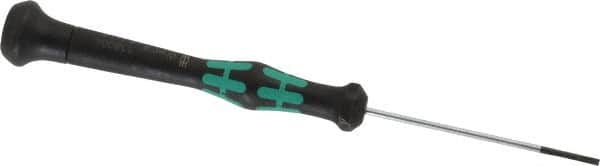 Wera - 1.8mm Blade Width, Electronic/Electrostatic Slotted Screwdriver - 60mm Blade Length, Round Shank, Ergonomic Handle - Americas Industrial Supply