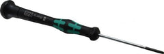 Wera - Electronic/Electrostatic Slotted Screwdriver - 60mm Blade Length, Round Shank, Ergonomic Handle - Americas Industrial Supply