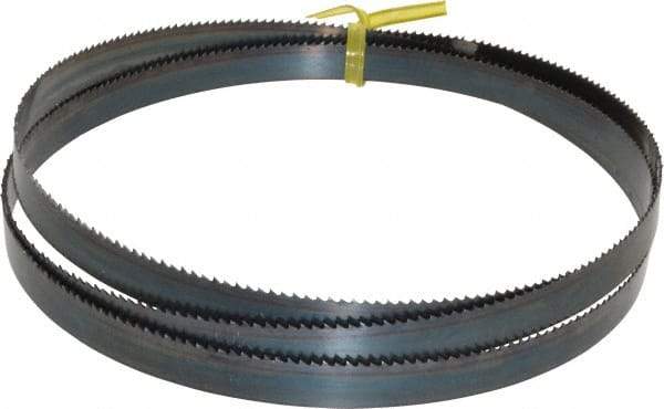 Starrett - 10 TPI, 5' Long x 1/2" Wide x 0.025" Thick, Welded Band Saw Blade - Carbon Steel, Toothed Edge, Raker Tooth Set, Flexible Back, Contour Cutting - Americas Industrial Supply