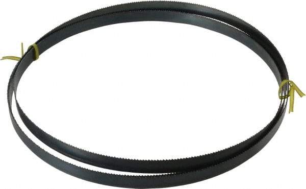 Starrett - 10 TPI, 8' 10" Long x 5/8" Wide x 0.032" Thick, Welded Band Saw Blade - Carbon Steel, Toothed Edge, Raker Tooth Set, Flexible Back, Contour Cutting - Americas Industrial Supply