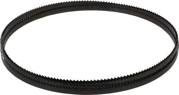 Starrett - 6 TPI, 12' 6" Long x 3/8" Wide x 0.025" Thick, Welded Band Saw Blade - Carbon Steel, Toothed Edge, Raker Tooth Set, Flexible Back, Contour Cutting - Americas Industrial Supply