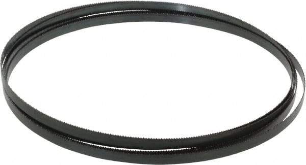 Starrett - 14 TPI, 12' Long x 3/8" Wide x 0.025" Thick, Welded Band Saw Blade - Carbon Steel, Toothed Edge, Raker Tooth Set, Flexible Back, Contour Cutting - Americas Industrial Supply