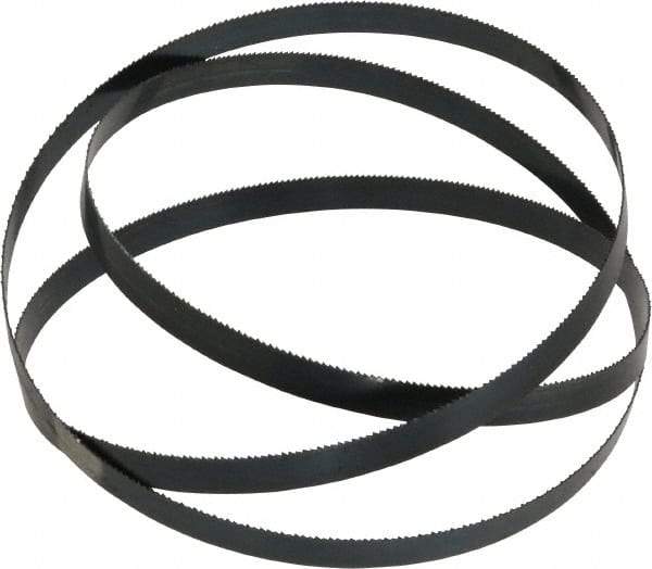 Starrett - 14 TPI, 5' 4" Long x 1/2" Wide x 0.025" Thick, Welded Band Saw Blade - Carbon Steel, Toothed Edge, Raker Tooth Set, Flexible Back, Contour Cutting - Americas Industrial Supply