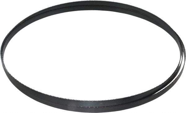 Starrett - 14 TPI, 7' 9" Long x 3/8" Wide x 0.025" Thick, Welded Band Saw Blade - Carbon Steel, Toothed Edge, Raker Tooth Set, Flexible Back, Contour Cutting - Americas Industrial Supply