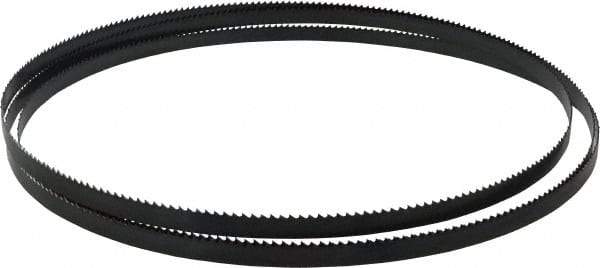 Starrett - 6 TPI, 10' Long x 1/2" Wide x 0.025" Thick, Welded Band Saw Blade - Carbon Steel, Toothed Edge, Raker Tooth Set, Flexible Back, Contour Cutting - Americas Industrial Supply