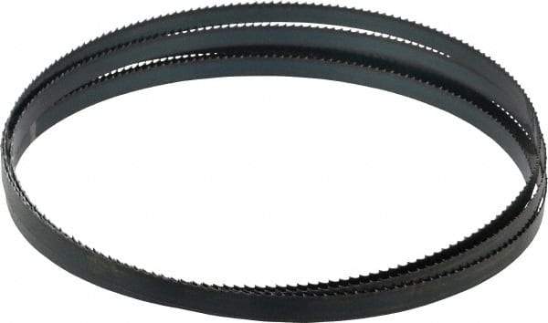 Starrett - 6 TPI, 12' 6" Long x 1/2" Wide x 0.025" Thick, Welded Band Saw Blade - Carbon Steel, Toothed Edge, Raker Tooth Set, Flexible Back, Contour Cutting - Americas Industrial Supply