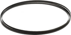 Starrett - 6 TPI, 12' 6" Long x 1/4" Wide x 0.025" Thick, Welded Band Saw Blade - Carbon Steel, Toothed Edge, Raker Tooth Set, Flexible Back, Contour Cutting - Americas Industrial Supply