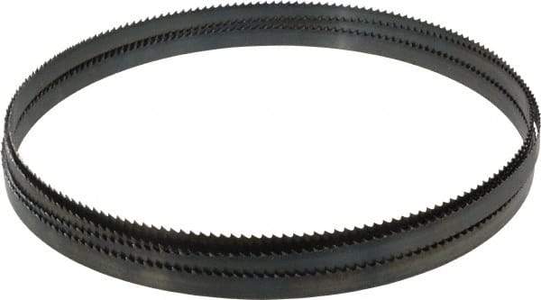 Starrett - 6 TPI, 12' 10" Long x 1/2" Wide x 0.025" Thick, Welded Band Saw Blade - Carbon Steel, Toothed Edge, Raker Tooth Set, Flexible Back, Contour Cutting - Americas Industrial Supply