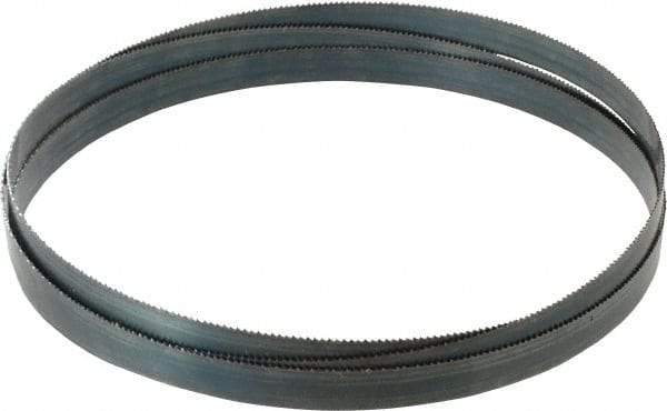 Starrett - 10 TPI, 8' 2" Long x 3/4" Wide x 0.032" Thick, Welded Band Saw Blade - Carbon Steel, Toothed Edge, Raker Tooth Set, Flexible Back, Contour Cutting - Americas Industrial Supply