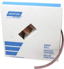 Norton - 1" x 50 Yd 150 Grit Aluminum Oxide Cloth Roll - Very Fine Grade, J Weighted Backing - Americas Industrial Supply