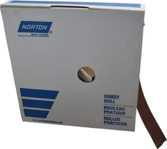 Norton - 1" x 50 Yd 240 Grit Aluminum Oxide Cloth Roll - Very Fine Grade, J Weighted Backing - Americas Industrial Supply