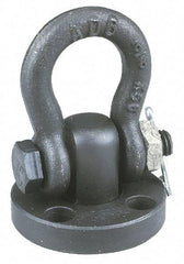 American Drill Bushing - 19,000 Lb Load Capacity Shackle Hoist Ring - 3/4 - 10 Thread, Alloy Steel - Americas Industrial Supply