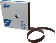 Norton - 1" x 50 Yd 600 Grit Aluminum Oxide Cloth Roll - Extra Fine Grade, J Weighted Backing - Americas Industrial Supply