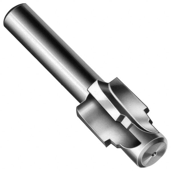 Made in USA - 1-1/16 - 12" Port, 1.645" Spotface Diam, 3/4" Tube Outside Diam, Plain Pilot, Straight Shank, High Speed Steel Porting Tool - Americas Industrial Supply