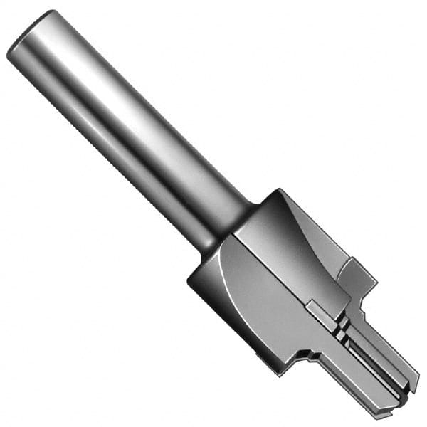 Made in USA - 1/2-20" Port, 0.95" Spotface Diam, 5/16" Tube Outside Diam, Reamer Pilot, Straight Shank, Carbide Tipped Porting Tool - Americas Industrial Supply