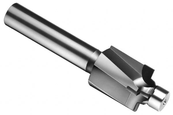 Made in USA - 1/2-20" Port, 0.926" Spotface Diam, 5/16" Tube Outside Diam, Plain Pilot, Straight Shank, Carbide Tipped Porting Tool - Americas Industrial Supply