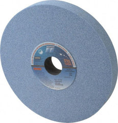 Norton - 8" Diam x 1-1/4" Hole x 1" Thick, K Hardness, 46 Grit Surface Grinding Wheel - Ceramic, Type 1, Coarse Grade, 3,600 Max RPM, Vitrified Bond, No Recess - Americas Industrial Supply