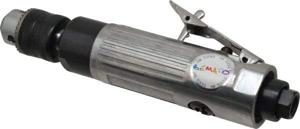 Value Collection - 3/8" Keyed Chuck - Inline Handle, 2,600 RPM, 0.5 hp, 90-120 psi - Americas Industrial Supply