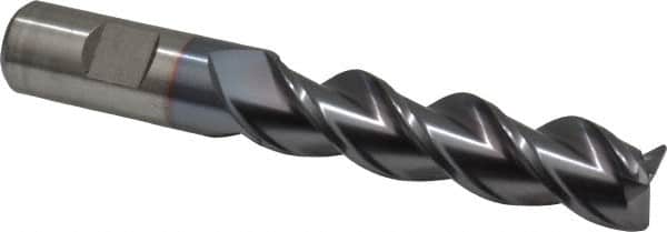 Cleveland - 3/4", 3 Flute, Single End, Powdered Metal, 0.06" Corner Radius End Mill - 5-1/4" OAL, 42° Helix, Right Hand Flute, 3" LOC, Right Hand Cut - Americas Industrial Supply