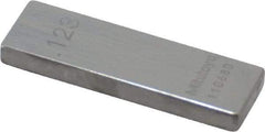 Mitutoyo - 0.123" Rectangular Steel Gage Block - Accuracy Grade 0, Includes Certificate of Inspection - Americas Industrial Supply
