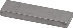 Mitutoyo - 0.123" Rectangular Steel Gage Block - Accuracy Grade AS-1, Includes Certificate of Inspection - Americas Industrial Supply