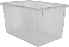 Rubbermaid - Rectangular, Clear Polycarbonate Food Tote Box - 15" High x 18" Wide x 26" Long - Americas Industrial Supply