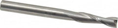 RobbJack - 3/16", 5/8" LOC, 3/16" Shank Diam, 2" OAL, 2 Flute, Solid Carbide Square End Mill - Single End, Uncoated, Spiral Flute, 30° Helix, Centercutting, Right Hand Cut, Right Hand Flute, Series C1-201 - Americas Industrial Supply