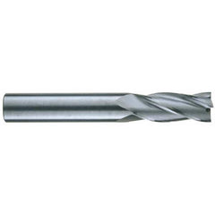 RobbJack - 7/16", 1" LOC, 7/16" Shank Diam, 2-3/4" OAL, 4 Flute, Solid Carbide Square End Mill - Americas Industrial Supply